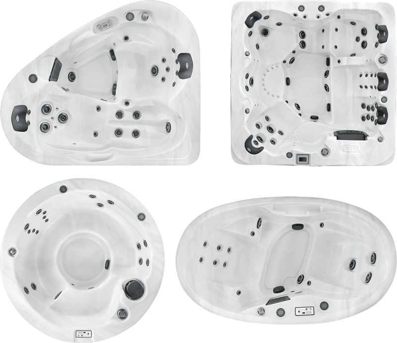 Selection of vita spas shapes and sizes